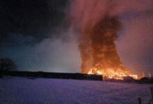 Photo of Видео:Голем пожар во  фабриката „Комодита“ на Косово