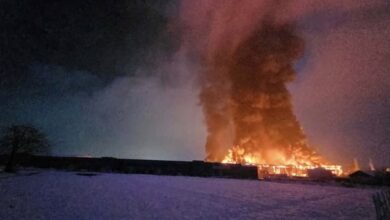 Photo of Видео:Голем пожар во  фабриката „Комодита“ на Косово