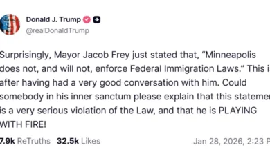 Photo of Градоначалникот на Минеаполис  најави дека локалната полиција  нема да соработува во акциите против имигрантите