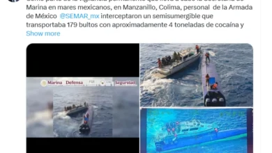 Photo of Запленети четири тони кокаин од подморница во близина на мексиканскиот брег