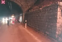 Photo of Одронот во тунелот Бадар на патот Скопје-Велес исчистен