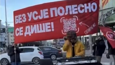 Photo of Герила акција во срцето на Скопје: ‘Стоп за Усје’ излезе на раскрсница
