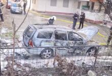 Photo of (ВИДЕО) Пожар во Кисела Вода: Автомобил изгоре меѓу згради кај Расадник