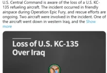 Photo of Во Ирак се урна американски воен авион за полнење гориво, САД спроведуваат спасувачка операција