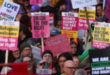 Photo of Половина милион луѓе протестираа против екстремната десница во Лондон, тврдат организаторите