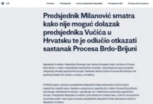 Photo of Милановиќ го откажа Самитот Брдо-Бриони поради изјавите на Вучиќ