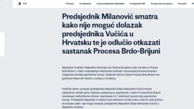 Photo of Милановиќ го откажа Самитот Брдо-Бриони поради изјавите на Вучиќ