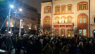 Photo of Протести во центарот на Белград по влегувањето на полицијата во Ректоратот на Универзитетот
