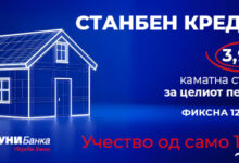 Photo of Станбен кредит од УНИБанка со фиксна камата од дури 12 години