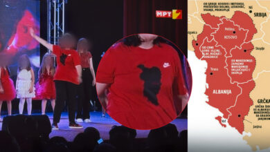 Photo of (Видео) Детски настап со симболи од „голема Албанија“ на МРТВ2