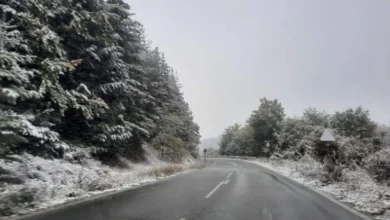 Photo of АМСМ: На Попова Шапка врнежи од снег кој не се задржува на коловозот, Во Крушево намалена видливост поради магла