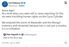 Photo of Иран одговори на заканите на Хегсет за враќање во камено доба