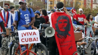 Photo of Протест пред Амбасадата на САД во Хавана за укинување на ембаргото за нафта