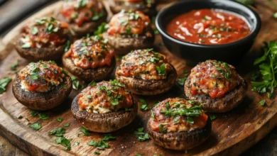 Photo of Полнети печурки со домат и моцарела