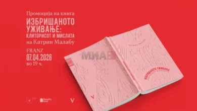 Photo of Промоција на книгата „Избришаното уживање: Клиторисот и мислата” на Катрин Малабу