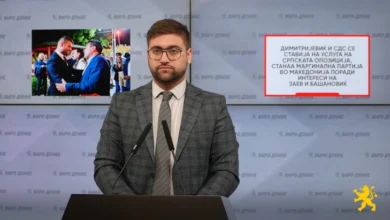 Photo of Манасиевски: Димитријевиќ и СДС се ставија на услуга на српската опозиција