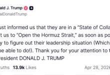 Photo of Трамп: Иран штотуку нè информираше дека се наоѓа во состојба на колапс