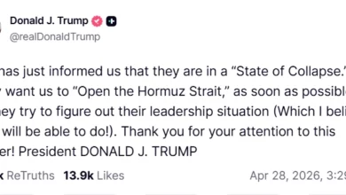 Photo of Трамп: Иран штотуку нè информираше дека се наоѓа во состојба на колапс