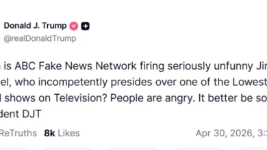 Photo of Трамп: Еј-Би-Си треба да го отпушти Кимел и подобро би било тоа да се случи наскоро