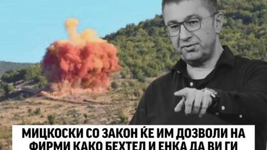 Photo of ЛЕВИЦА: МИЦКОСКИ СО ЗАКОН ЌЕ ИМ ДОЗВОЛИ НА ФИРМИ КАКО БЕХТЕЛ И ЕНКА ДА ВИ ГИ ОДЗЕМАТ И КУЌАТА И ДВОРОТ?!