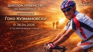 Photo of Триатлон трка во чест на Ѓоко Кузмановски, затворени дел од сообраќајниците во општина Аеродром