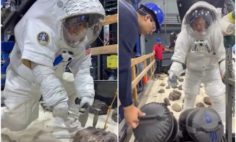 Photo of (ВИДЕО) Нема одмор: Екипажот на „Артемис II“ вежба чекорење на површината на Месечината