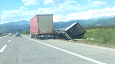Photo of Три превртени камиони на скопската обиколница