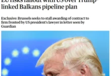 Photo of Гардијан: ЕУ ризикува конфликт со САД поради гасоводот низ БиХ и деловните врски на Трамп