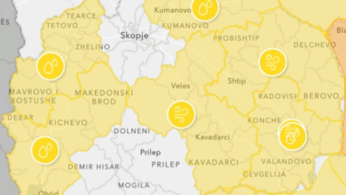 Photo of УХМР издаде метео аларм: Утре силен ветер и пороен дожд низ земјава