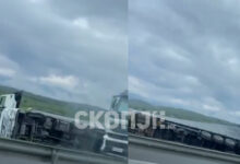 Photo of Камион излета и се преврте на обиколницата кај Скопје, две лица со повреди во болница