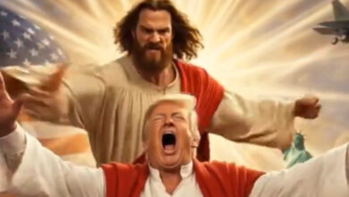 Photo of (ВИДЕО) Иран објави видео од вештачката интелигенција на кое Исус го удира Трамп