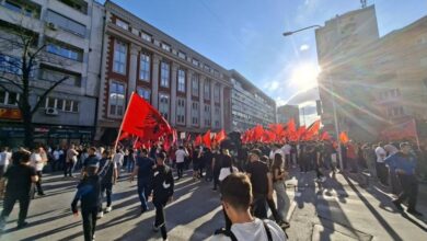 Photo of МВР: Тројца приведени на протестот пред Правда поради нарушување на јавниот ред и мир