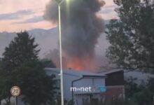 Photo of (Видео) Голем пожар во Радовиш, гори поранешна фабрика