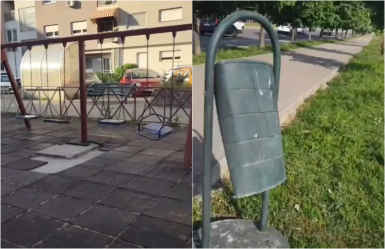 (ВИДЕО) Левица: Митески плаќа 36 милиони денари за одржување – урбана опрема во распад