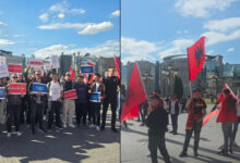 Photo of (Видео) „Приштина не молчи“ – студенти од Косово протестираат за правосуден на албански во Скопје објави Скопје1.мк