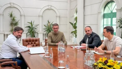 Photo of Мицкоски и Ѓорѓиевски на средба во Владата за проекти на Град Скопје