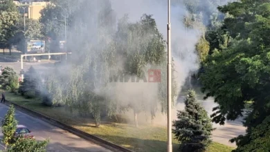 Photo of МВР:Автомобил во движење се запали на булеварот „Јане Сандански“