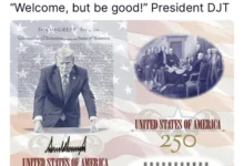 Photo of Трамп го претстави новиот „патриотски пасош“ со својот лик