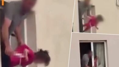 Photo of Вознемирувачко видео) По расправија со сопругата ја зема ќерката (3) како заложник и застана на прозорецот со нож