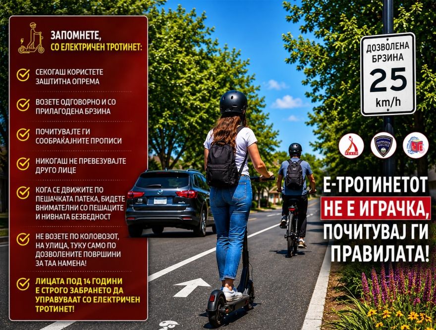Децата помали од 14 години не смеат да возат електични тротинети – Ова е максималната дозволена брзина!