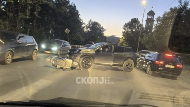 Photo of (Фото) Автомобил удрил во мотоциклист: трета ваква сообраќајка за помалку од 24 часа