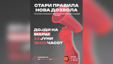 Photo of Граѓанската иницијатива „Стоп за Усје“ денеска на протестен марш пред Собранието