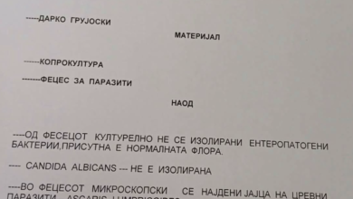 Photo of Пронајдени јајца од цревен паразит кај екс-кандидат за градоначалник на Гостивар по пиење на водата со фекалии