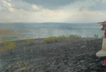 Photo of Гром предизвика пожар кај село Макреш, изгореа околу 15 хектари
