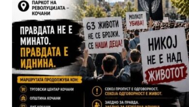 Photo of Во сабота во Кочани 47. Марш за ангелите – се бара вистинска правда!
