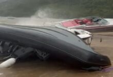 Photo of (ВИДЕО) Превртени чамци и глисери на плажата во охридско Љубаништа