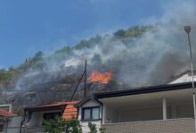 Photo of (ВИДЕО) Избувна пожар под тврдината Исар во Штип