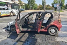 Photo of ГАЛЕРИЈА: Се запали автомобил на крстосницата кај „Мавровка“