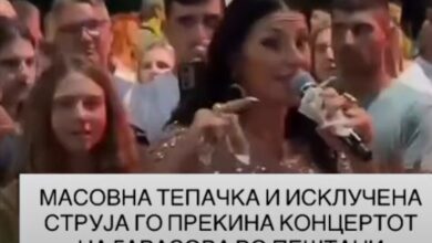 Photo of ВИДЕО: Повеќе уапсени по масовна тепачка на концертот на Гавазова во Пештани – снемало и струја