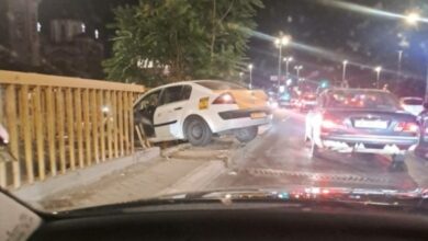 Photo of Такси проби ограда од мост вечерва во Скопје
